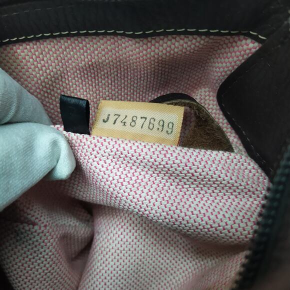 Dooney & Bourke Brown Pebbled Leather Zipper Closure Hobo Shoulder Bag - Picture 12 of 16